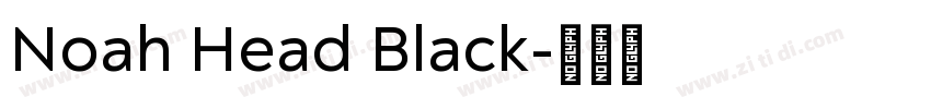 Noah Head Black字体转换